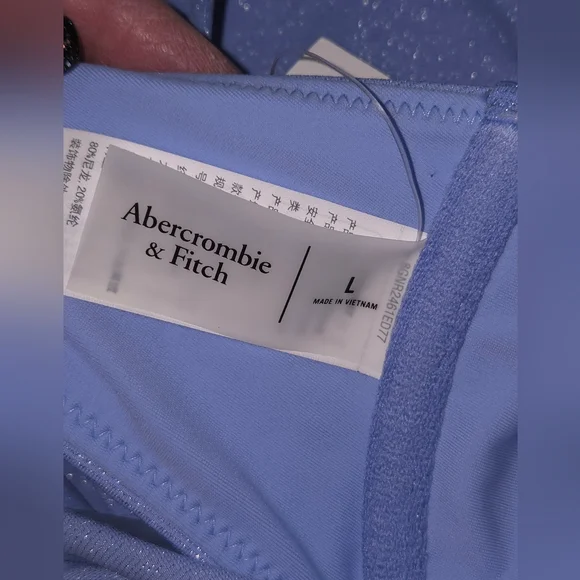 Abercrombie & Fitch Light Blue Shimmer Bikini Set - Picture 8 of 8